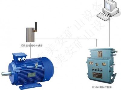 礦山皮帶機(jī)提升機(jī)水泵房空壓機(jī)的電動機(jī)溫度振動在線監(jiān)控監(jiān)測系統(tǒng)