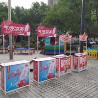 西安鋁合金促銷桌定做,超市試吃桌,西安便攜折疊促銷桌制作公司