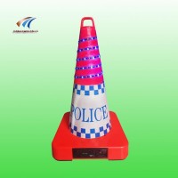 充電式led路錐 路面作業(yè)防闖入預(yù)警路錐 交通設(shè)施廠家