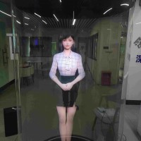 空中成像廣告展示、仿真數(shù)字人展臺、虛擬主持人