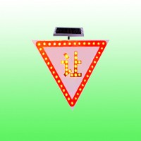 太陽(yáng)能標(biāo)志牌led減速讓行標(biāo)識(shí)支持定制