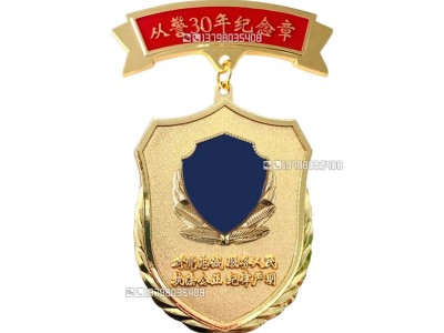 衛(wèi)士榮譽(yù)勛章表彰從警周年紀(jì)念章獎?wù)聜€人榮譽(yù)獎牌胸章高端定制